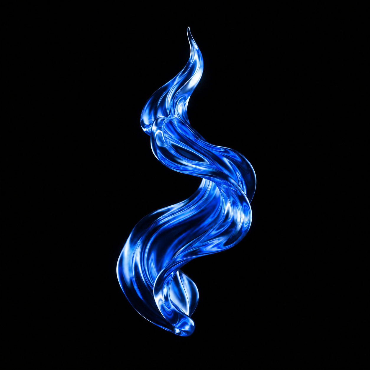 Flowing liquid form symbolising strategic transformation